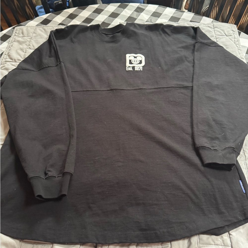 Disney Black Long-Sleeve Graphic Crewneck Sweatshirt